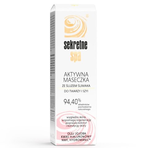 Sekretne Spa Aktywna Maseczka do Twarzy ze Śluzem Ślimaka 50ml