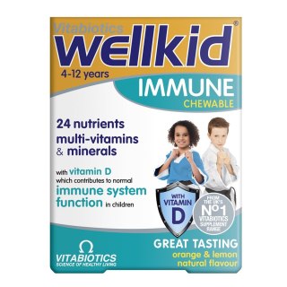 Vitabiotics Wellkid Immune suplement diety dla dzieci 30 tabletek do żucia