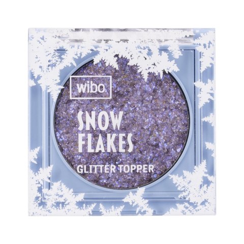 Wibo Snow Flakes Glitter Eyeshadow intensywnie połyskujący topper do powiek 2 Amethyst 2g