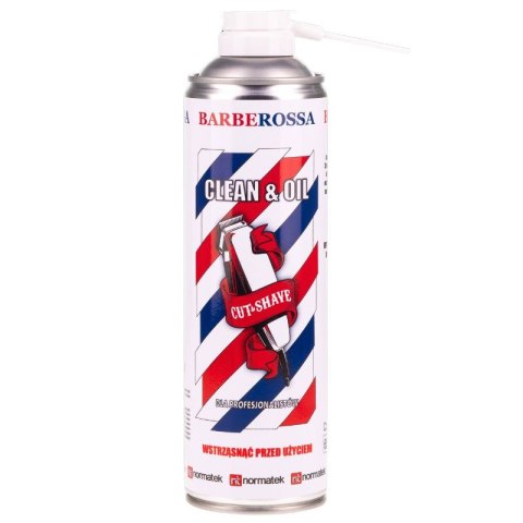 BARBEROSSA CLEAN & OIL Spray do Czyszczenia Maszynek 500ml