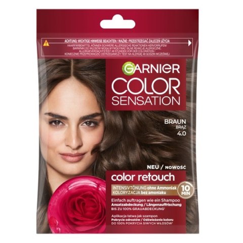 Garnier Color Sensation Color Retouch szampon koloryzujący 4.0 Brąz Garnier Color Sensation Color Retouch szampon koloryzujący 4.0 Brąz