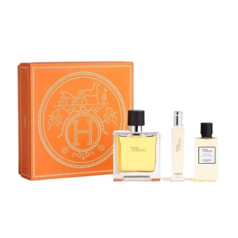 Hermes Terre D'Hermes zestaw perfumy spray 75ml + perfumy spray 15ml + żel pod prysznic 40ml Hermes Terre D'Hermes zestaw perfumy spray 75ml + perfumy spray 15ml + żel pod prysznic 40ml