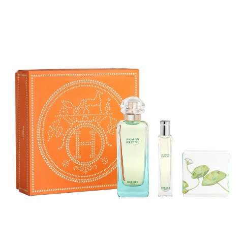 Hermes Un Jardin Sur Le Nil zestaw woda toaletowa spray 100ml + woda toaletowa spray 15ml + mydło w kostce 50g