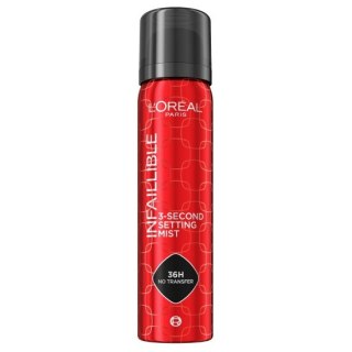 L'Oreal Paris Infaillible 3-Second Setting Mist 3-sekundowy spray utrwalający makijaż 75ml