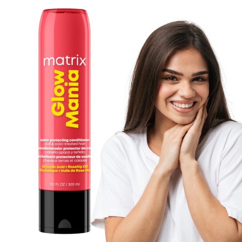 Matrix Glow Mania Odżywka Wygładzająca do Włosów Farbowanych 300ml