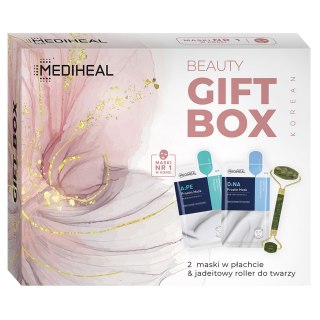 Mediheal Beauty Gift Box zestaw maski w płachcie + jadeitowy roller do twarzy