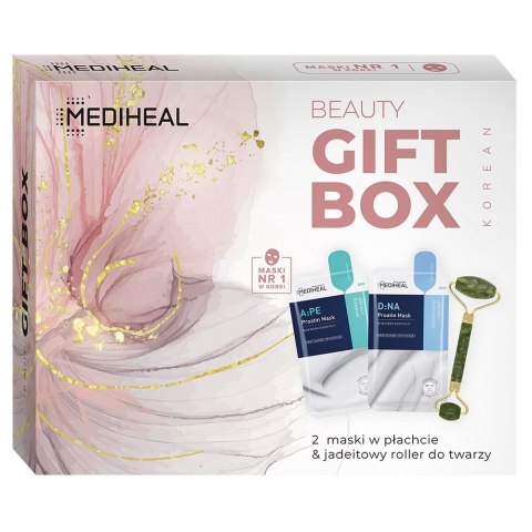 Mediheal Beauty Gift Box zestaw maski w płachcie + jadeitowy roller do twarzy Mediheal Beauty Gift Box zestaw maski w płachcie + jadeitowy roller do twarzy