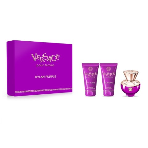 Versace Dylan Purple Pour Femme zestaw woda perfumowana spray 50ml + żel pod prysznic 50ml + balsam do ciała 50ml