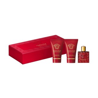 Versace Eros Flame zestaw woda perfumowana 5ml + żel pod prysznic 25ml + balsam po goleniu 25ml