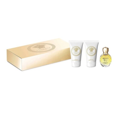 Versace Eros Pour Femme zestaw woda perfumowana 5ml + balsam do ciała 25ml + żel pod prysznic 25ml