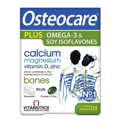 Vitabiotics Osteocare Plus Omega-3 & Soy Isoflavones suplement diety 84 tabletek/kapsułek