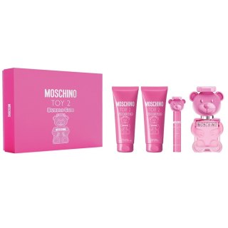 Moschino Toy 2 Bubble Gum zestaw woda toaletowa spray 100ml + żel pod prysznic 100ml + balsam do ciała 100ml + woda toaletowa spray 10ml