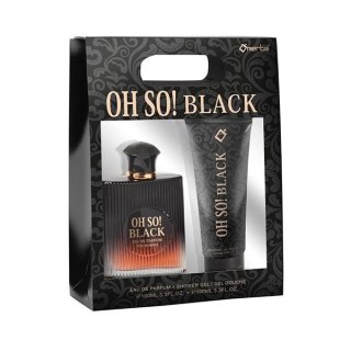 Omerta Oh So! Black For Women zestaw woda perfumowana spray 100ml + żel pod prysznic 100ml