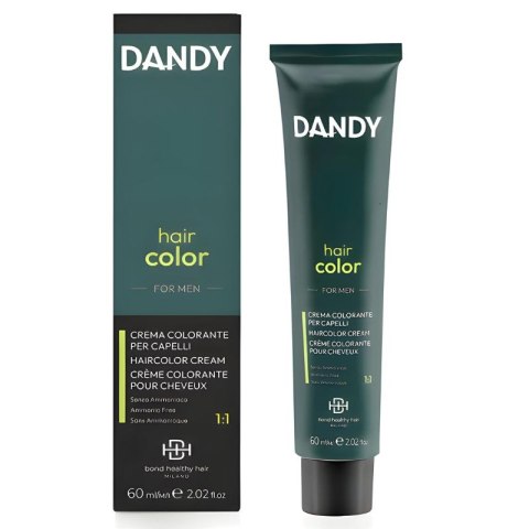 Dandy Hair Color Krem Koloryzujący Farba dla Mężczyzn Odsiwiacz do Włosów 0.18 Jasny Srebrny 60ml