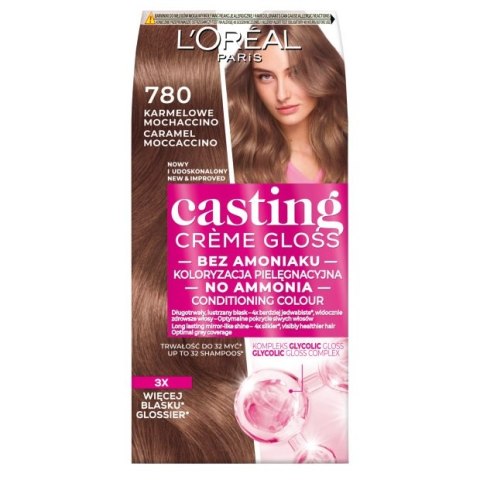 L'Oreal Paris Casting Creme Gloss farba do włosów 780 Karmelowe Mochaccino L'Oreal Paris Casting Creme Gloss farba do włosów 780 Karmelowe Mochaccino