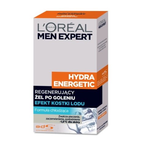 L'Oreal Paris Men Expert Hydra Energetic regenerujący żel po goleniu efekt kostki lodu 100ml L'Oreal Paris Men Expert Hydra Energetic regenerujący żel po goleniu efekt kostki lodu 100ml