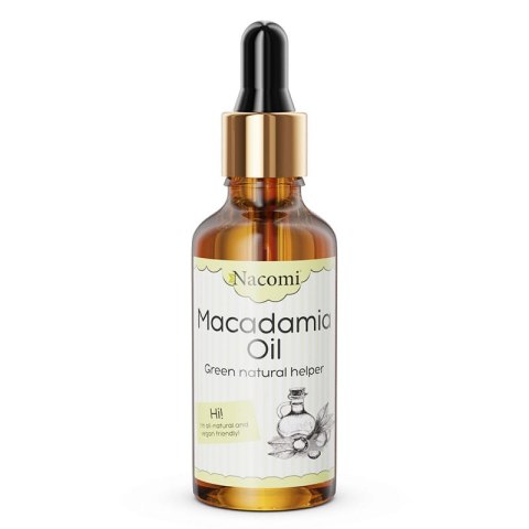 Nacomi Macadamia Oil olej macadamia z pipetą 50ml Nacomi Macadamia Oil olej macadamia z pipetą 50ml