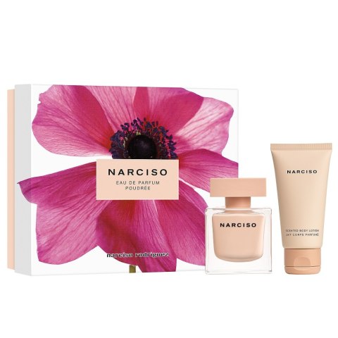 Narciso Rodriguez Narciso Poudree zestaw woda perfumowana spray 50ml + balsam do ciała 50ml Narciso Rodriguez Narciso Poudree zestaw woda perfumowana spray 50ml + balsam do ciała 50ml