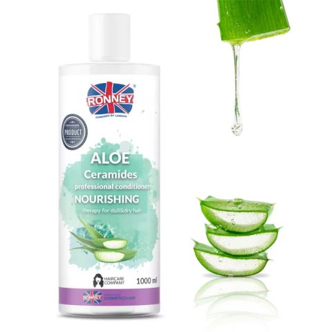 Ronney Nourshing Aloe Ceramides Aloesowa Odżywka Nawilżająca do Włosów Matowych i Suchych 1000ml Ronney Nourshing Aloe Ceramides Aloesowa Odżywka Nawilżająca do Włosów Matowych i Suchych 1000ml