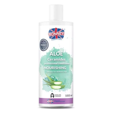 Ronney Nourshing Aloe Ceramides Aloesowa Odżywka Nawilżająca do Włosów Matowych i Suchych 1000ml Ronney Nourshing Aloe Ceramides Aloesowa Odżywka Nawilżająca do Włosów Matowych i Suchych 1000ml