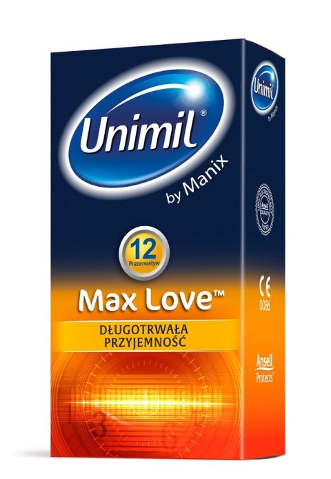 Unimil Max Love lateksowe prezerwatywy 12szt