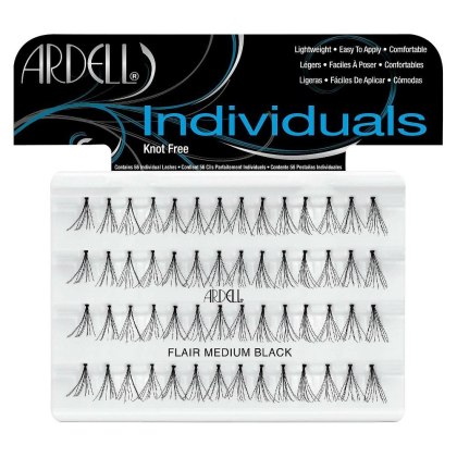 Ardell Individual Knotted zestaw 56 kępek rzęs Medium Black