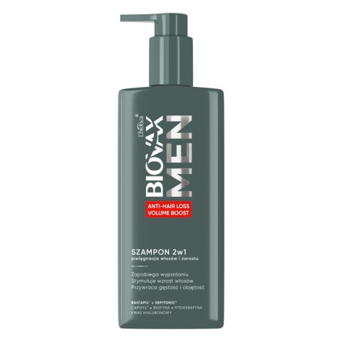 BIOVAX Men Anti-Hair Loss Volume Boost szampon 2w1 pielęgnacja włosów i zarostu 200ml BIOVAX Men Anti-Hair Loss Volume Boost szampon 2w1 pielęgnacja włosów i zarostu 200ml
