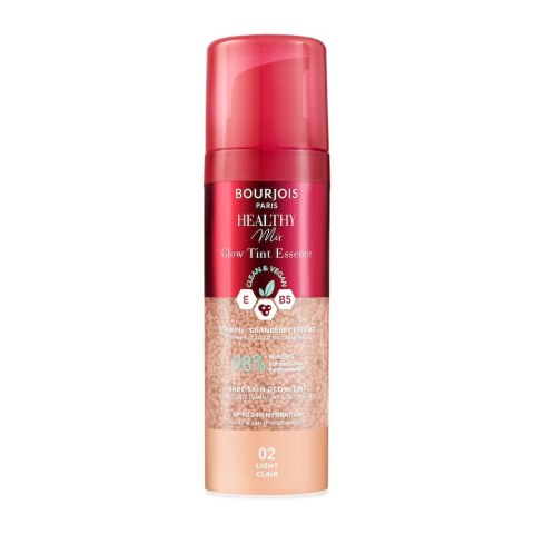 Bourjois Healthy Mix Glow Tint Essence pielęgnująca esencja wyrównująca koloryt 02 Light 30ml Bourjois Healthy Mix Glow Tint Essence pielęgnująca esencja wyrównująca koloryt 02 Light 30ml
