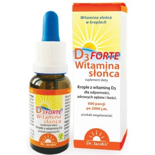 Dr Jacobs D3 Forte Witamina Słońca suplement diety w kroplach 20ml