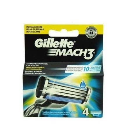 Gillette Mach 3 wymienne ostrza do maszynki do golenia 4szt Gillette Mach 3 wymienne ostrza do maszynki do golenia 4szt