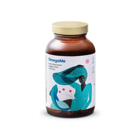 HealthLabs OmegaMe kwasy tłuszczowe Omega 3 DHA i EPA z ryb suplement diety 60 kapsułek HealthLabs OmegaMe kwasy tłuszczowe Omega 3 DHA i EPA z ryb suplement diety 60 kapsułek