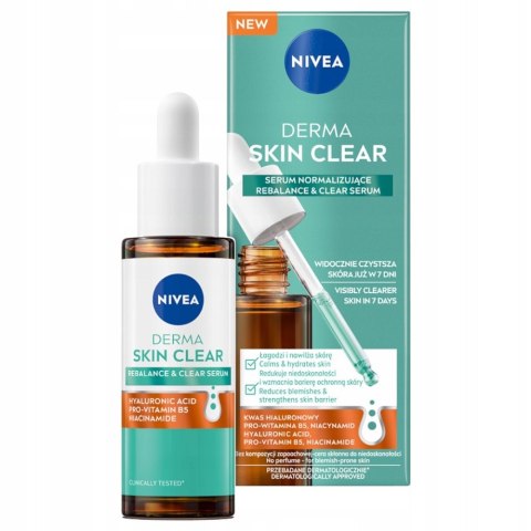 Nivea Derma Skin Clear serum normalizujące 30ml Nivea Derma Skin Clear serum normalizujące 30ml