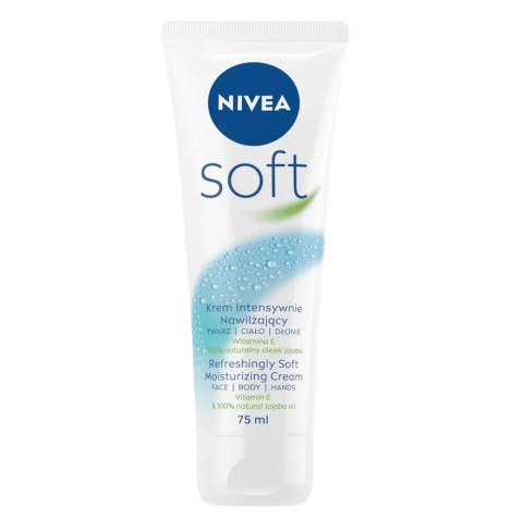 Nivea Soft krem intensywnie nawilżający 75ml Nivea Soft krem intensywnie nawilżający 75ml