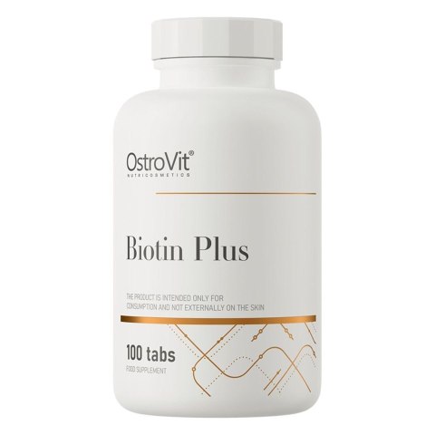 OstroVit Biotin Plus biotyna suplement diety 100 tabletek