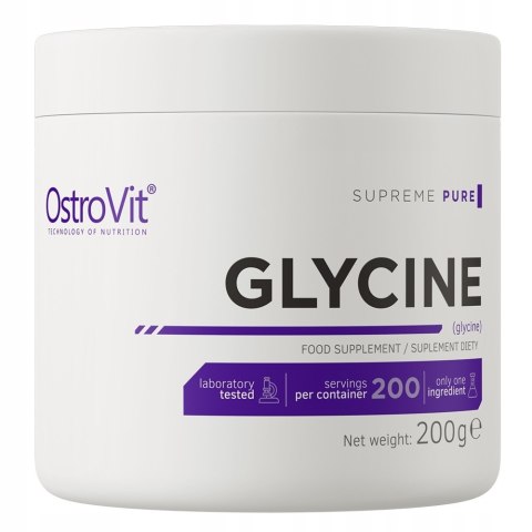 OstroVit Supreme Pure Glicyna suplement diety 200g OstroVit Supreme Pure Glicyna suplement diety 200g