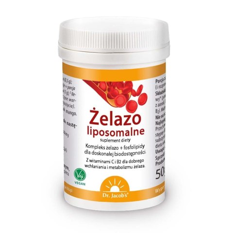 Dr Jacobs Żelazo liposomalne suplement diety 50g Dr Jacobs Żelazo liposomalne suplement diety 50g