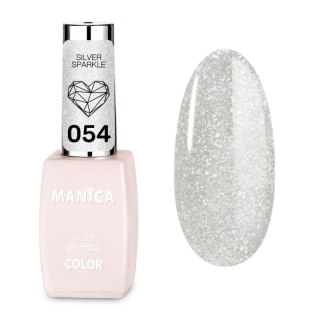 Manica Lakier hybrydowy LED/UV 10ml - Silver Sparkle - 054