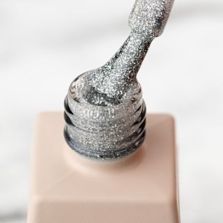 Manica Lakier hybrydowy LED/UV 10ml - Silver Sparkle - 054