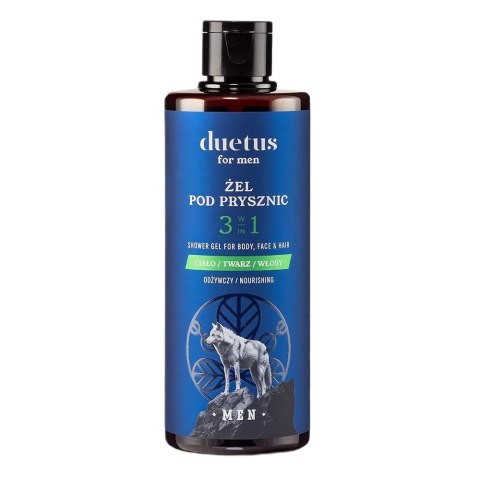 Duetus For Men odżywczy żel pod prysznic 3w1 300ml Duetus For Men odżywczy żel pod prysznic 3w1 300ml