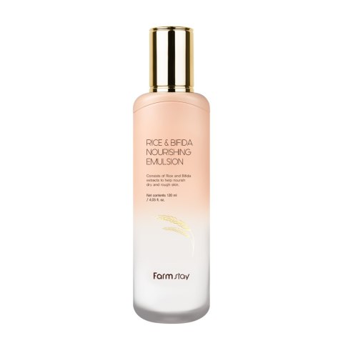 FarmStay Rice & Bifida Nourishing Emulsion odżywcza emulsja do twarzy z ryżem i fermentami 120ml FarmStay Rice & Bifida Nourishing Emulsion odżywcza emulsja do twarzy z ryżem i fermentami 120ml