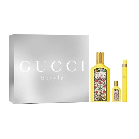 Gucci Flora Gorgeous Orchid zestaw woda perfumowana spray 100ml + woda perfumowana spray 10ml + woda perfumowana 5ml
