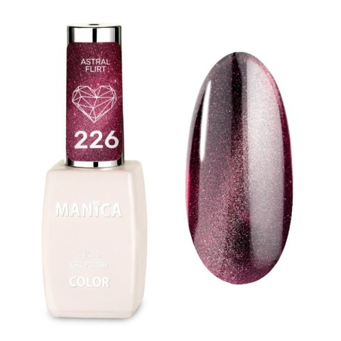 Manica Lakier hybrydowy Cat Eye LED/UV 10ml - Astral Flirt - 226 Manica Lakier hybrydowy Cat Eye LED/UV 10ml - Astral Flirt - 226