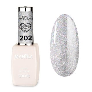 Manica Lakier hybrydowy LED/UV 10ml - Silver Wonderland - 202