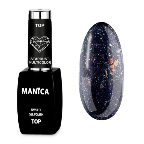 Manica Top hybrydowy UV/LED Gel Polish Top Stardust Multicolor 10ml Manica Top hybrydowy UV/LED Gel Polish Top Stardust Multicolor 10ml