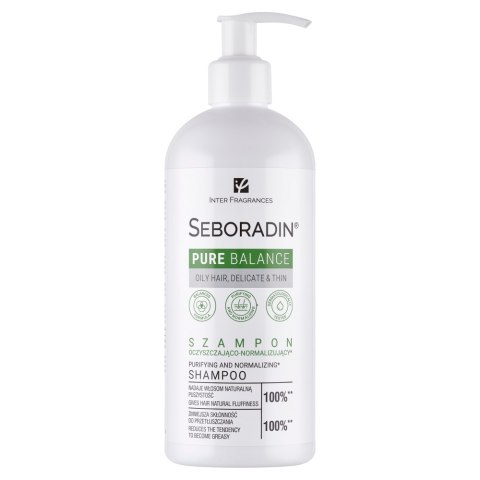 SEBORADIN Pure Balance szampon oczyszczająco-normalizujący 400ml SEBORADIN Pure Balance szampon oczyszczająco-normalizujący 400ml