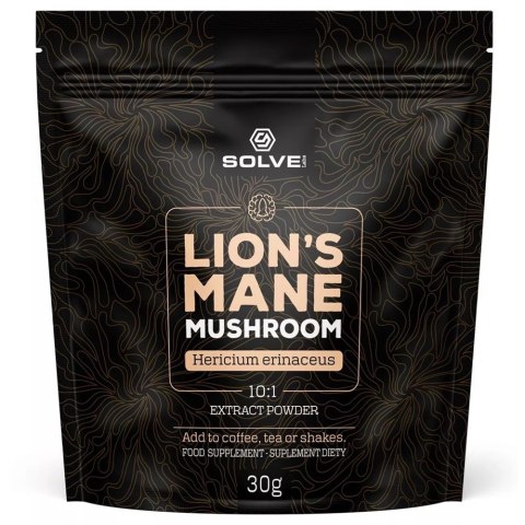 Solve Labs Lion's Mane Mushroom soplówka jeżowata suplement diety w proszku 30g Solve Labs Lion's Mane Mushroom soplówka jeżowata suplement diety w proszku 30g
