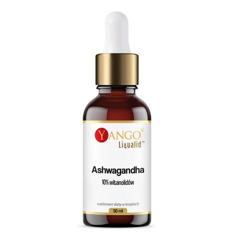 Yango Ashwagandha 10% witanolidów suplement diety w kroplach 30ml Yango Ashwagandha 10% witanolidów suplement diety w kroplach 30ml