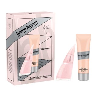 Bruno Banani Woman zestaw woda toaletowa spray 30ml + żel pod prysznic 50ml