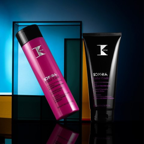 K-Time Color Code Ochronny Szampon Rozświetlający do Włosów Farbowanych 300ml K-Time Color Code Ochronny Szampon Rozświetlający do Włosów Farbowanych 300ml