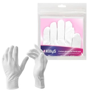 Killys bawełniane rękawiczki do parafiny i pielęgnacji dłoni, cotton gloves 2szt